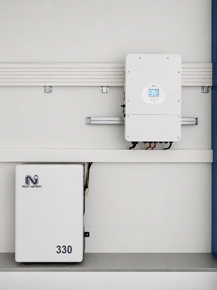 Kit Autoconsumo 25872WHd Anti Apagão 8KW Monofásico Deye + Bateria 16Kwh